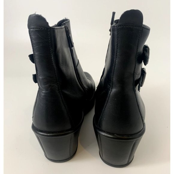 Dansko Women's Meghan Black Leather Zip Up Boots Euro 41 US Size 10.5 - Picture 7 of 7